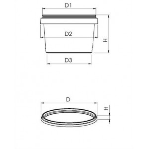 Банка 650 мл с крышкой круглая D=130 H=80